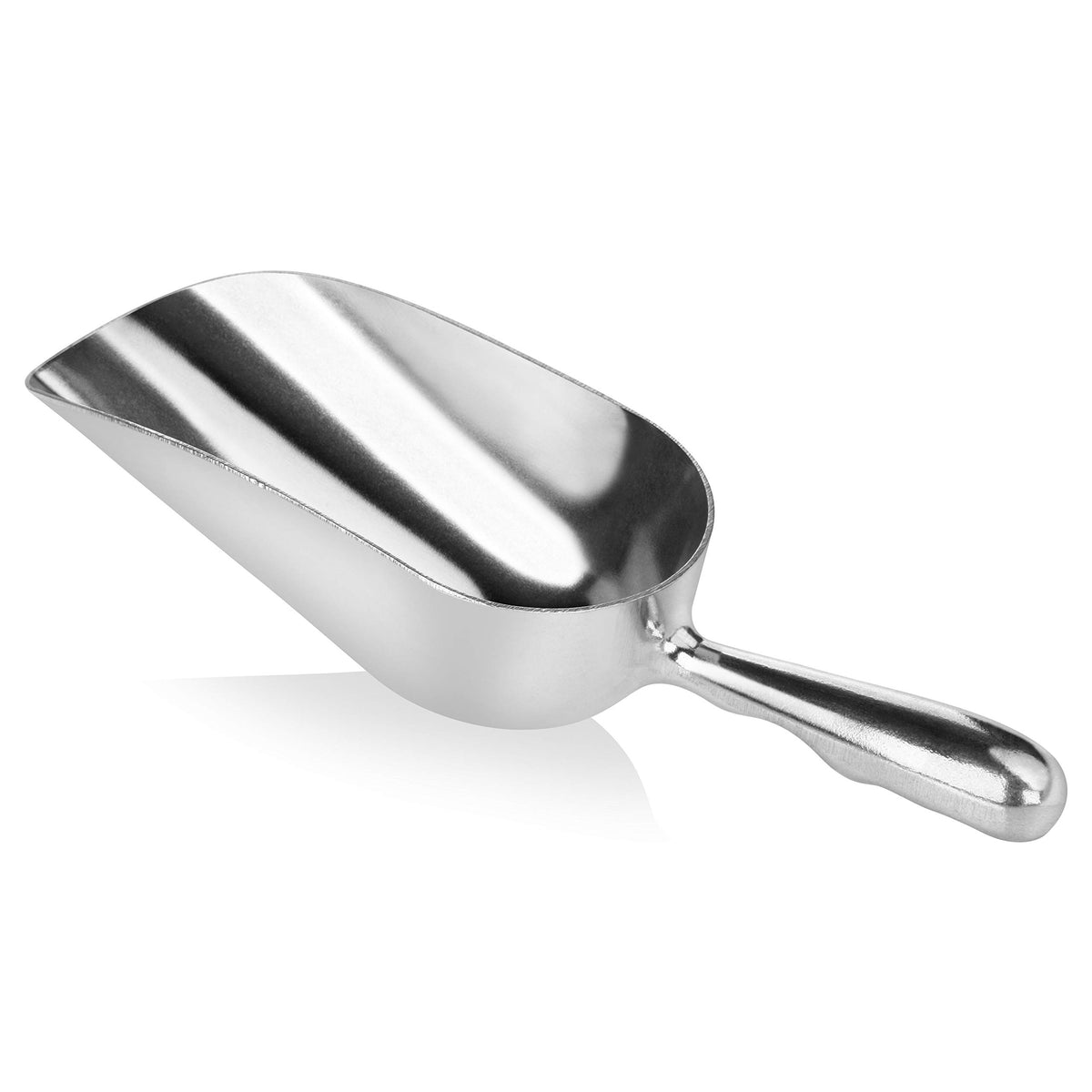 New Star Foodservice 34509 Cast Aluminum Ice Scoop, 5-Ounce, Silver