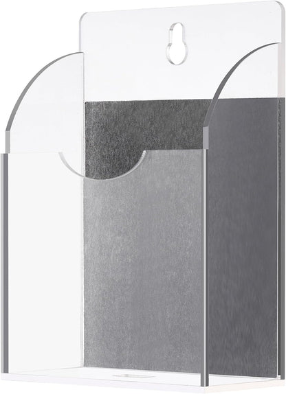 Stainless Steel Ice Scoop with Magnetic Acrylic Holder