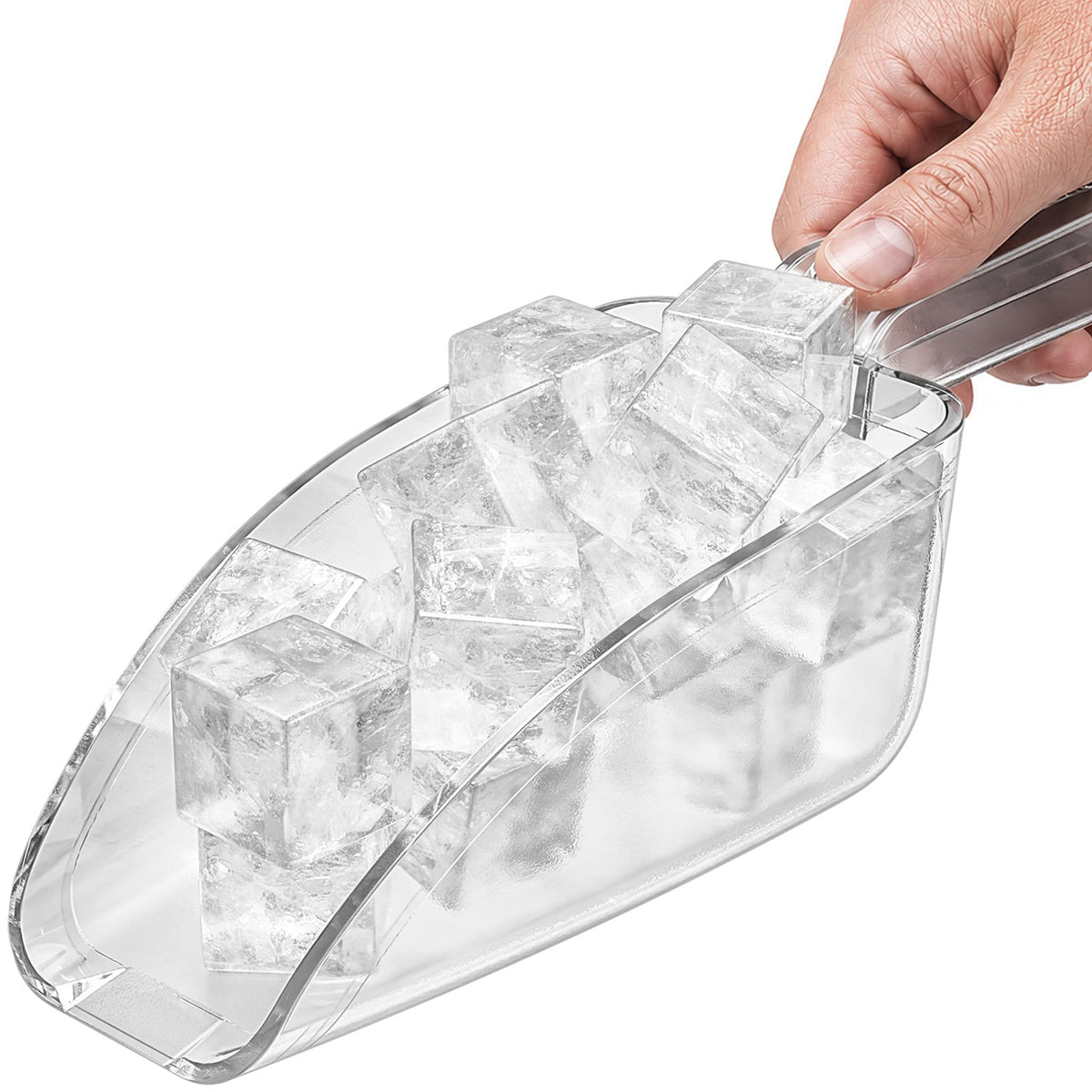 Stock Your Home Ice Scoop, 24 oz, Clear, NSF Certified, Foodservice