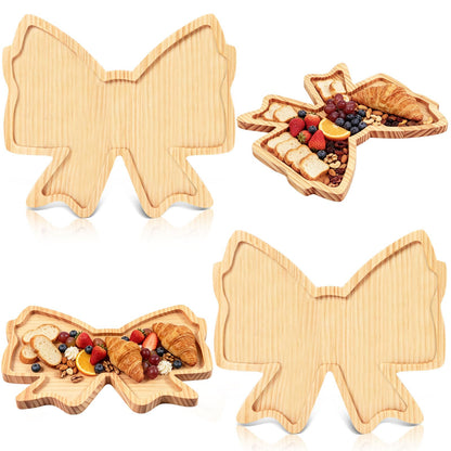 AWIZOM 2 Pcs Cowboy Boots Charcuterie Boards Wooden Serving Tray Platters