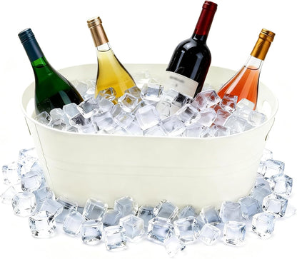 4-Pack 3 Gallon Drink Buckets, Ice Bucket, Beverage Buckets for Party