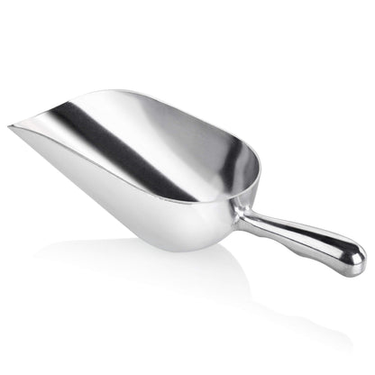 New Star Foodservice 34509 Cast Aluminum Ice Scoop, 5-Ounce, Silver