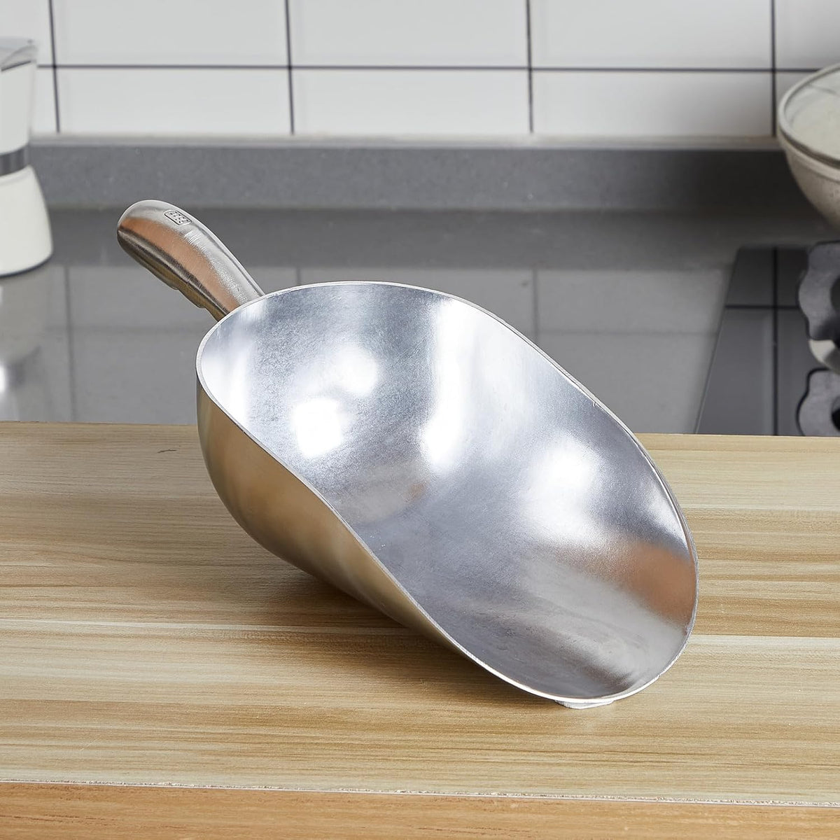 MorningRo 58oz Metal Ice Scoop Large Aluminum Utility Scoop for Ice Machine