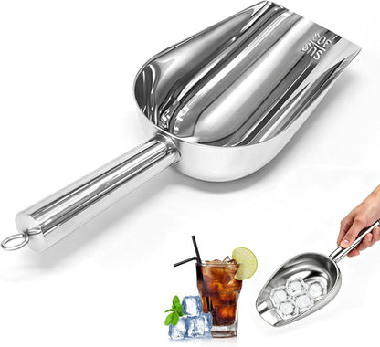 304 Stainless Steel Ice Scoop, Multi Purpose Food Scooper