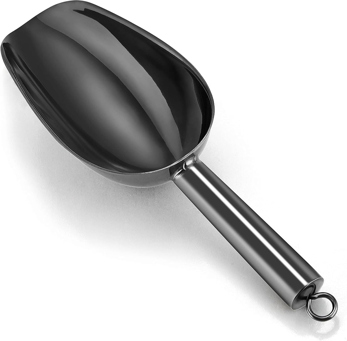 P&P CHEF Black Ice Scoop, 6OZ Small Stainless Steel Candy Food Scoop