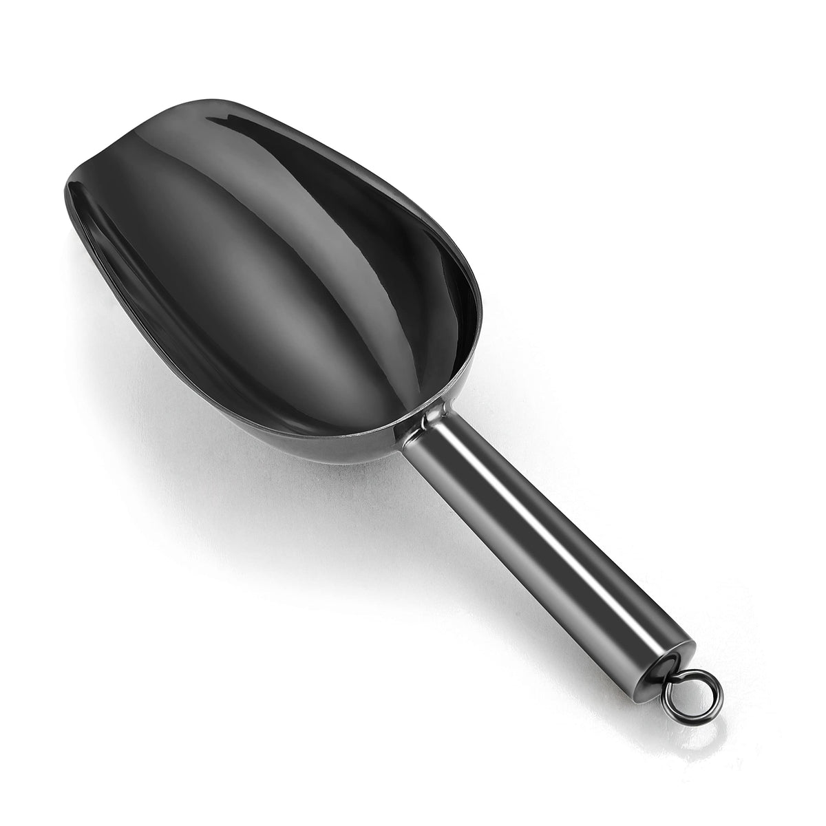 P&P CHEF Black Ice Scoop, 6OZ Small Stainless Steel Candy Food Scoop
