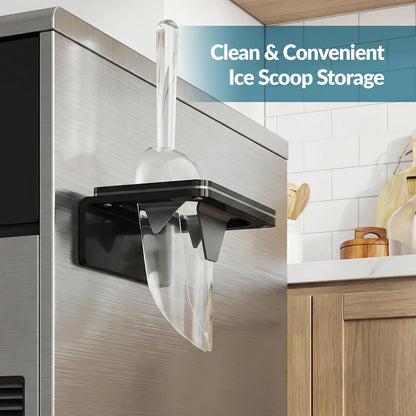 NiHome Ice Scoop Holder, Silicone Clip for Ice Maker, 6-12oz Adhesive Mount