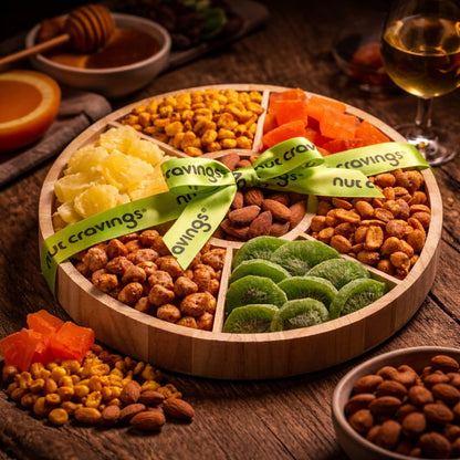 NUT CRAVINGS - Dried Fruit & Mixed Nuts Gift Basket (7 Assortments)