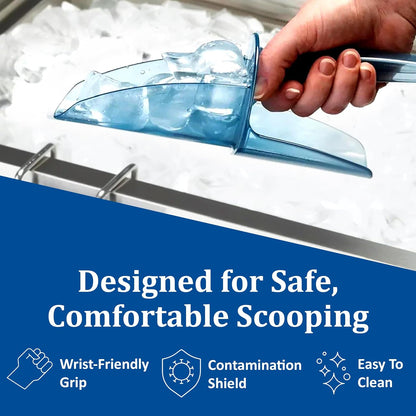 Ice Scoop, San Jamar Saf-T-Scoop, 6 oz to 10 oz, Scoop Only
