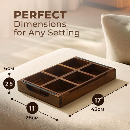 Modular Serving Tray - Acacia | Serving Platter Snack Tray