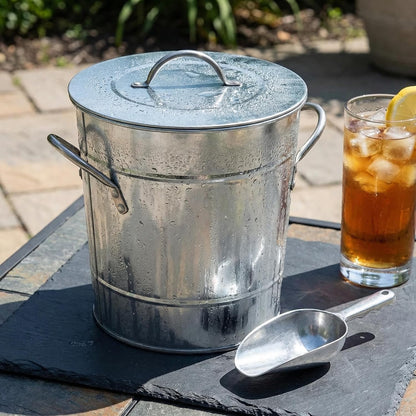 Insulated Ice Bucket with Lid & Scoop – 4L Ice Chiller