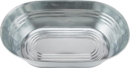 Katai - Galvanized Steel Drinks Bucket - Oval, 5.5 Gallon Rustic Style Drinks Tub, Carry Handles - with Bottle Opener