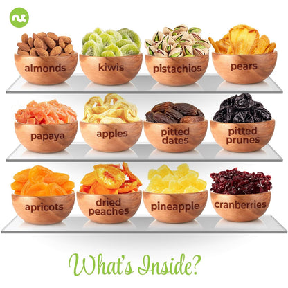 NUT CRAVINGS - Dried Fruit & Mixed Nuts Gift Basket (12 Assortments)