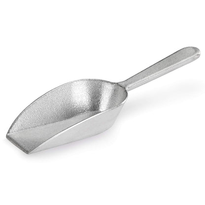 New Star Foodservice Cast Aluminum Flat Bottom Scoop, 2-Ounce, Silver