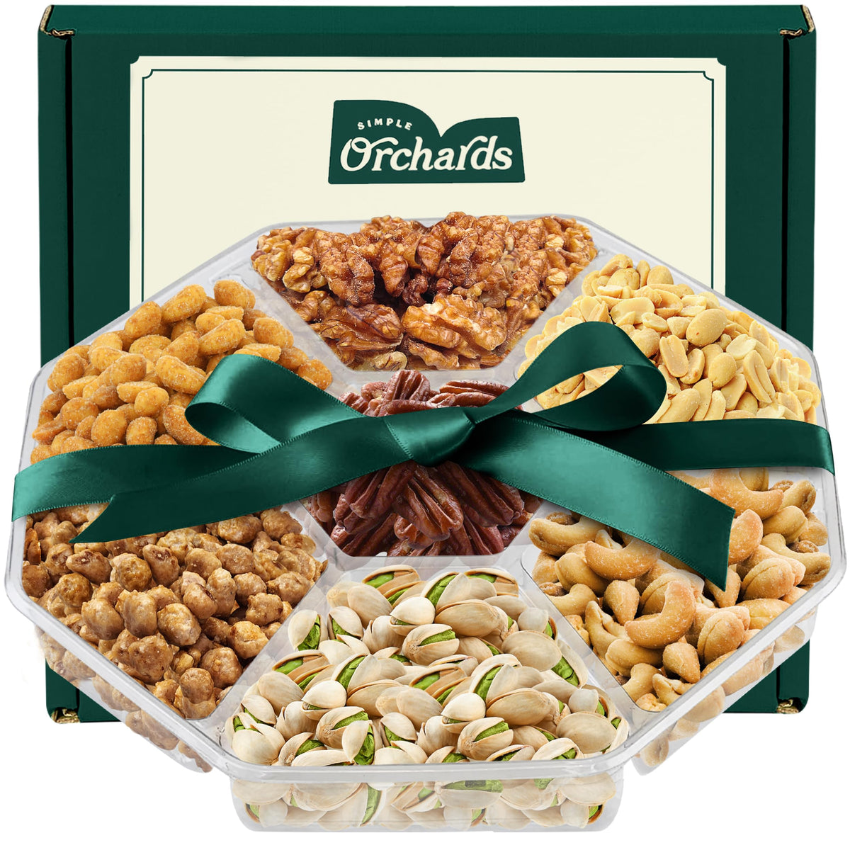 Nuts gift Basket, a Variety of Freshly Roasted Nuts