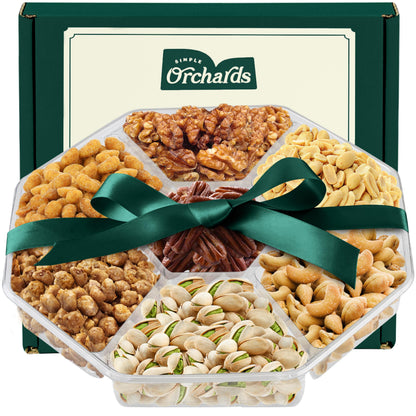 Nuts gift Basket, a Variety of Freshly Roasted Nuts